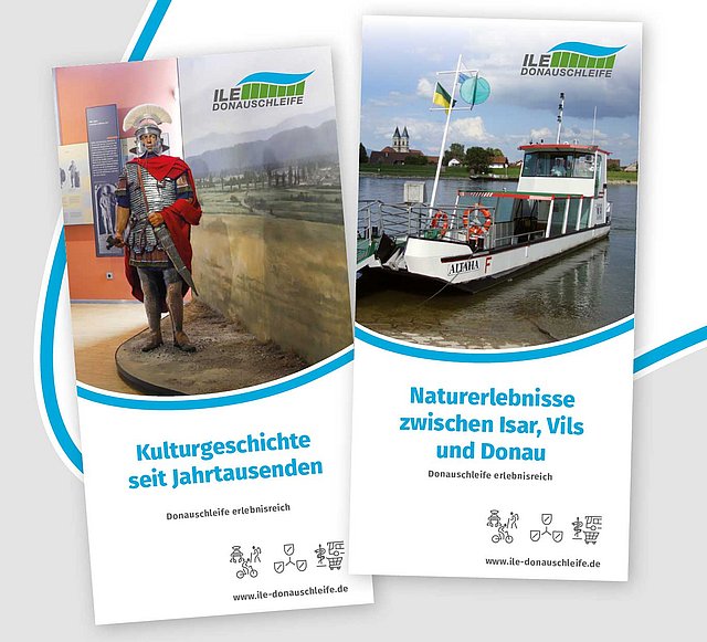 Die ILE Donauschleife hat zwei Faltblätter zu den Kultur- und Naturerlebnissen auf dem Gebiet der sieben Kommunen veröffentlicht.