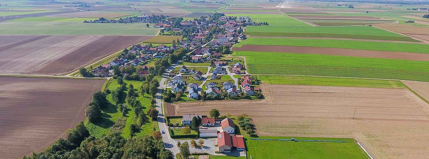 Buchhofen aus der Luft. (Bild: Gemeinde Buchhofen)