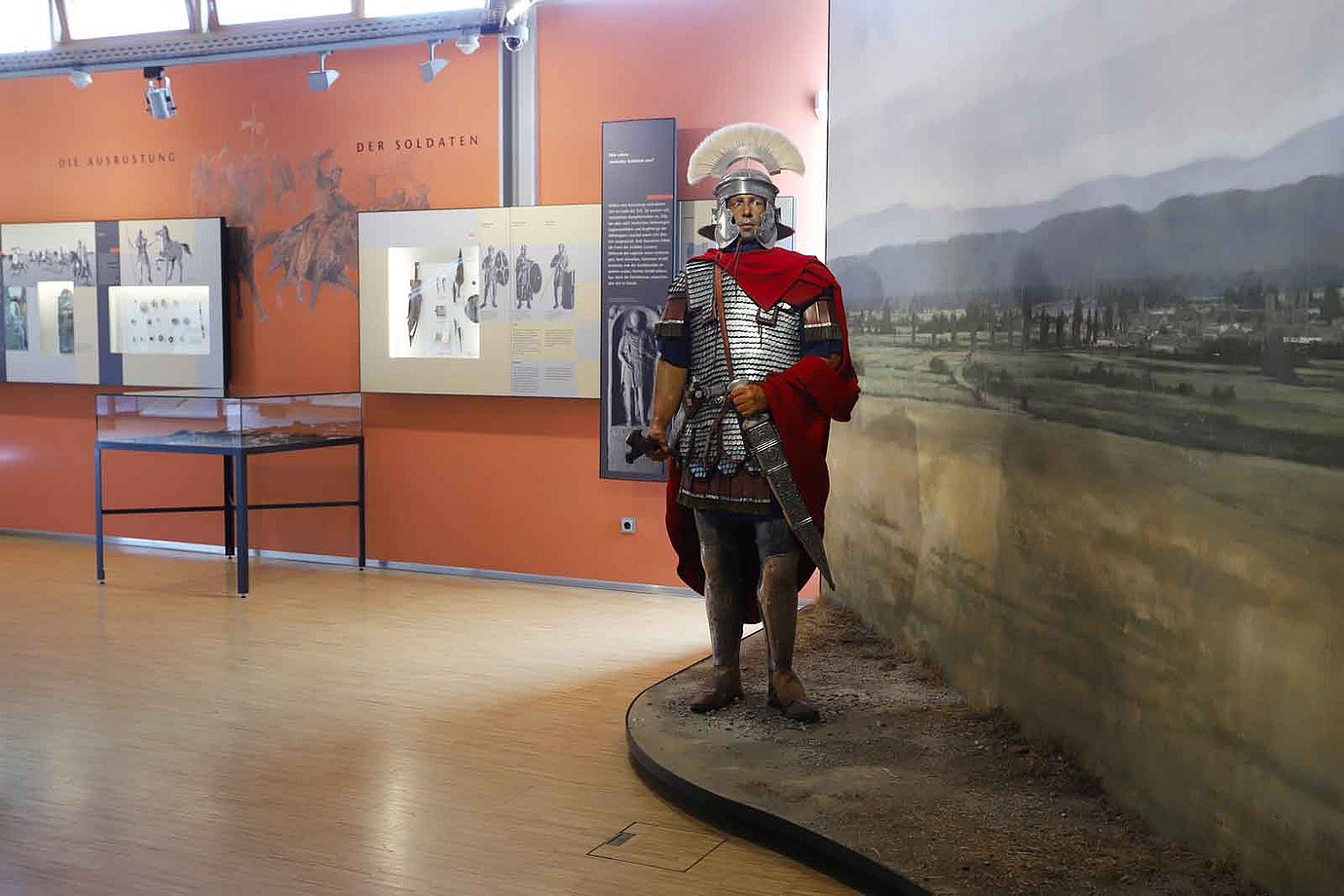 Figur eines römischen Zenturio im Museum Quintana. (Bild: Karin Sedlmeier) Figur eines römischen Zenturio im Museum Quintana. (Bild: Karin Sedlmeier)