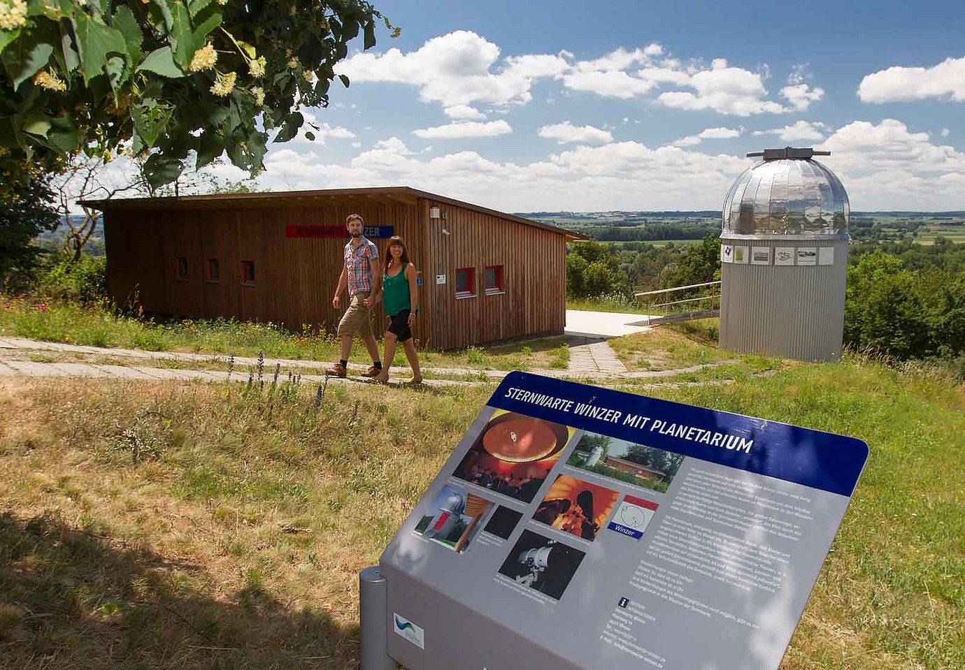 Die Sternwarte in Winzer auf dem Pledberg. (Foto: Landkreis Deggendorf)